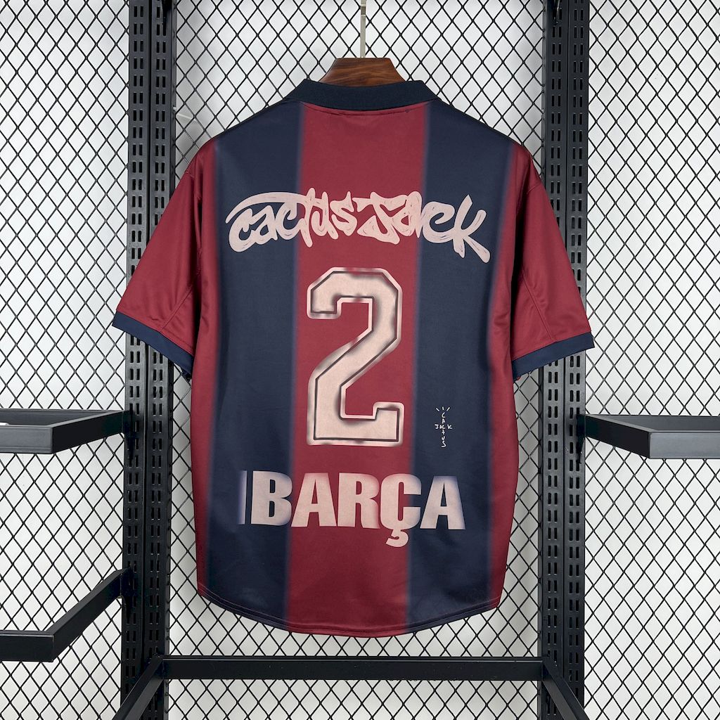 Men's FC Barcelona 2025/26 Retro Skeleton Jersey