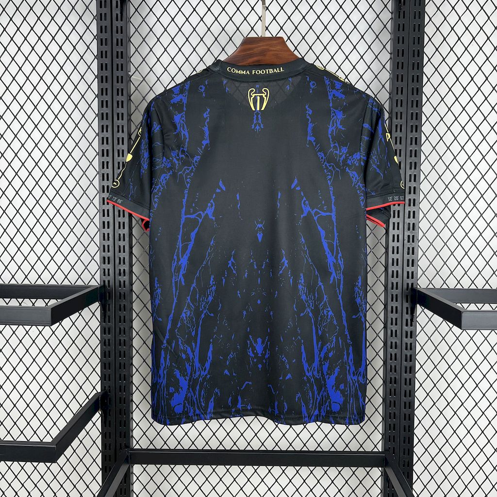 Men's Paris Saint-Germain 2025/26 Red/Blue UCL Champions Special Edition Jersey II