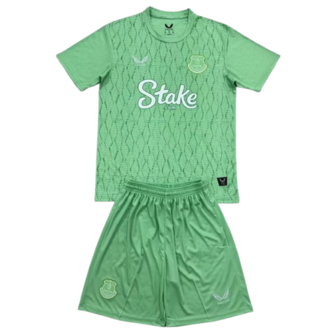 Kid's Everton 2025/26 Green GK Kit