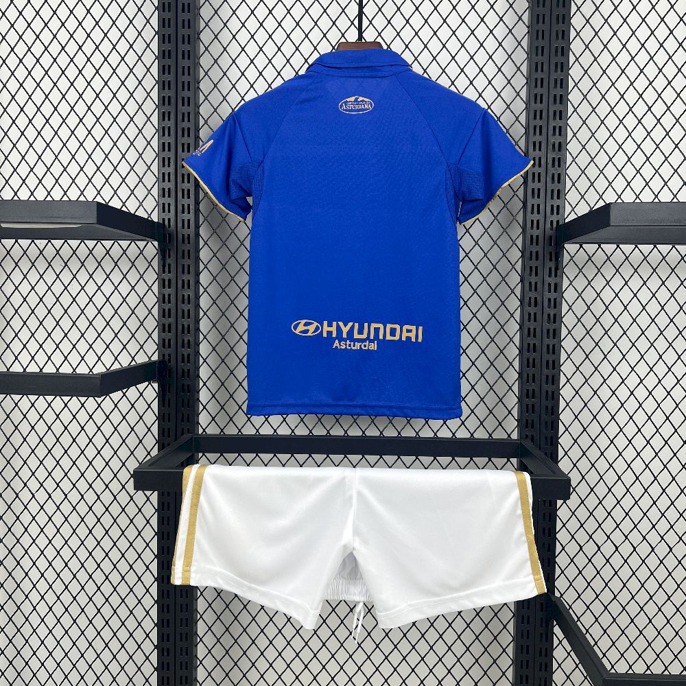 Kid's Real Oviedo 2025/26 Home Kit