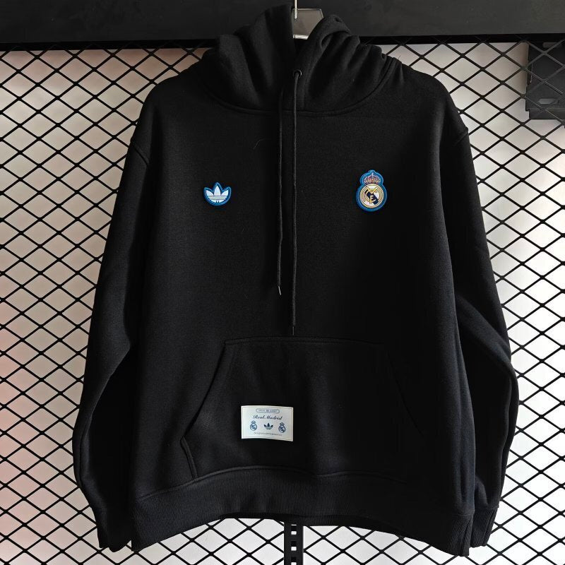 Real Madrid 2025/26 Black Hoodie