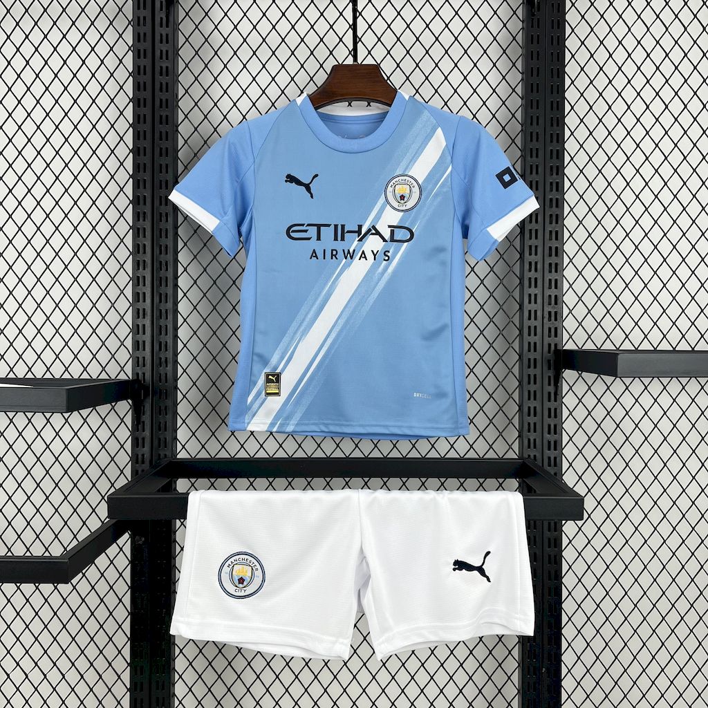 Kid's Manchester City 2025/26 Home Kit