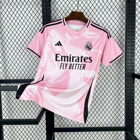 Men's Real Madrid 2024/25 Special Edition Pink White Jersey