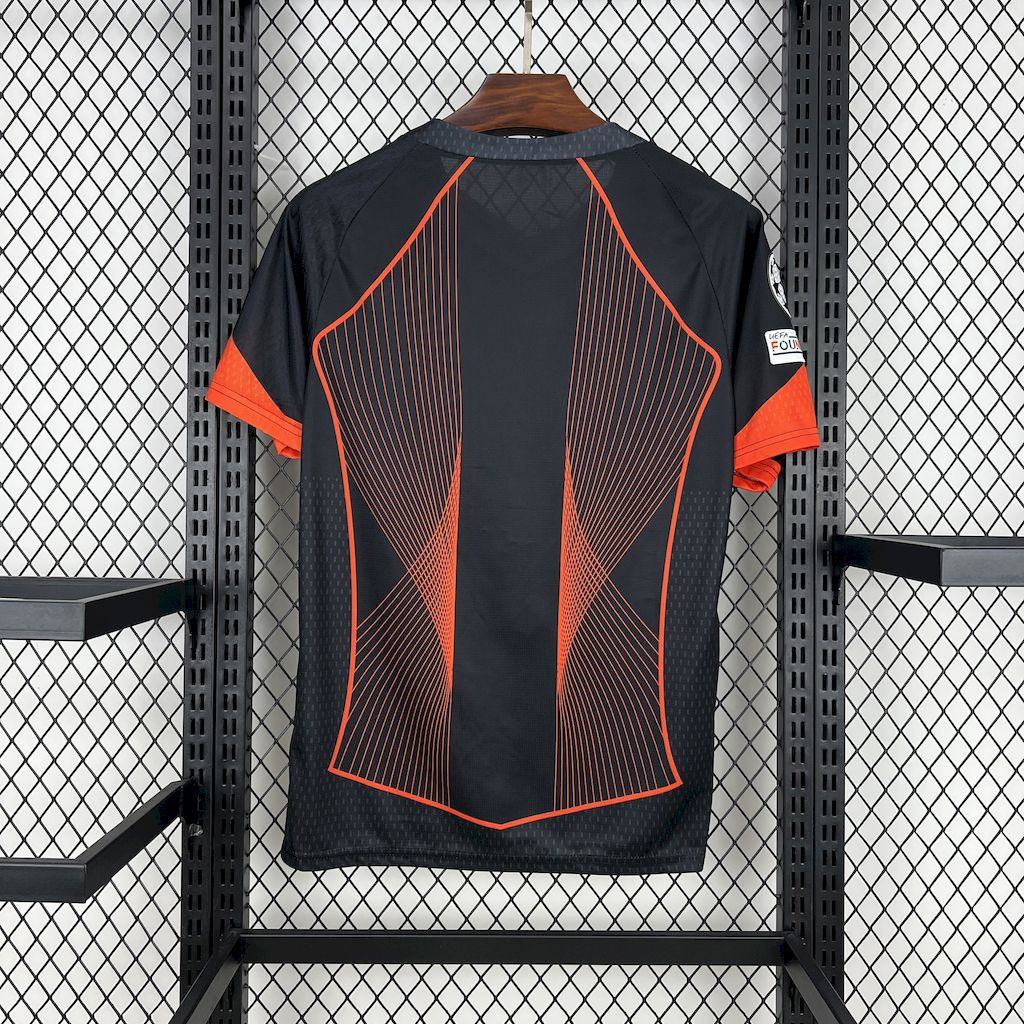 Men's FC Barcelona 2025/26 Black & Orange Special Edition Jersey