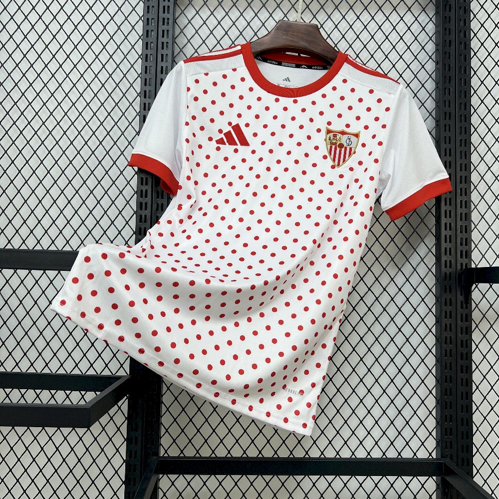 Men's Sevilla FC 2025/26 White Pré-Match Training Jersey