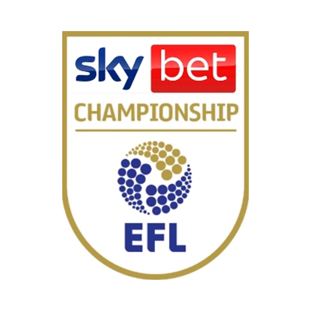 Logo of the Championship division of the EFL with Sky Bet sponsorship on a white background.
