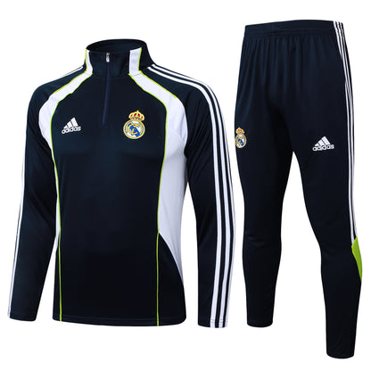 Real Madrid Kids Football Training Tracksuit – Half-Zip