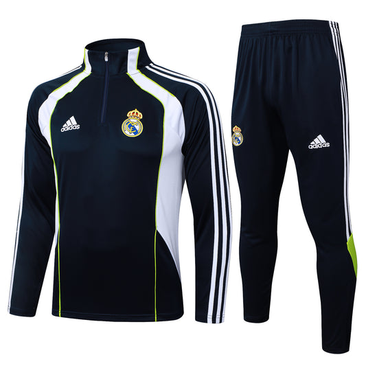 Real Madrid Kids Football Training Tracksuit – Half-Zip