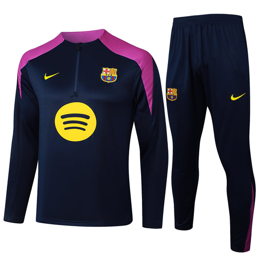 FC Barcelona Kids Football Training Tracksuit – Half-Zip