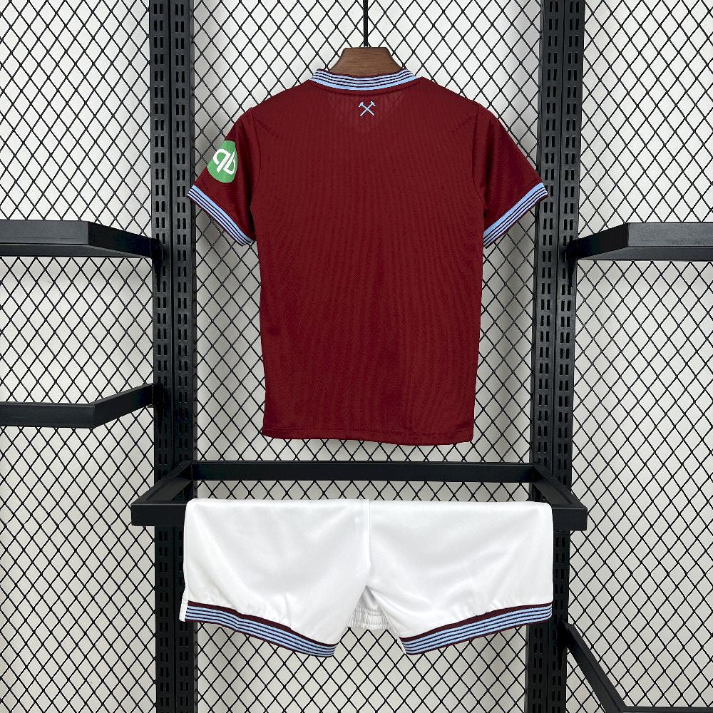 West Ham United 2025/26 Home Kids Kit