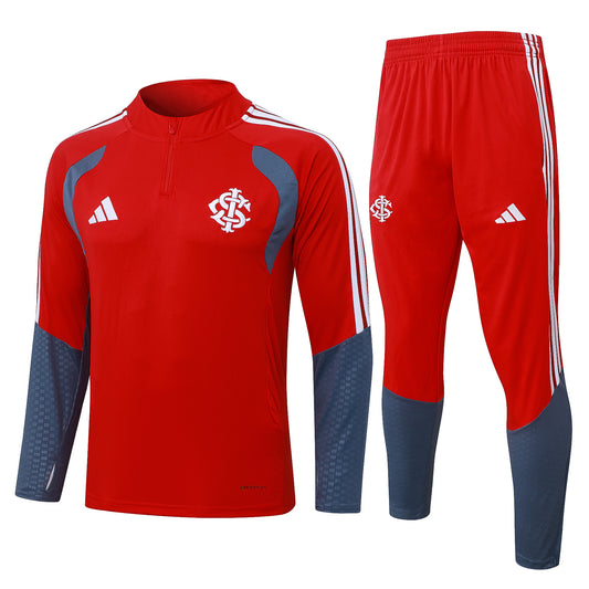 SC Internacional Adults Football Training Tracksuit – Half-Zip