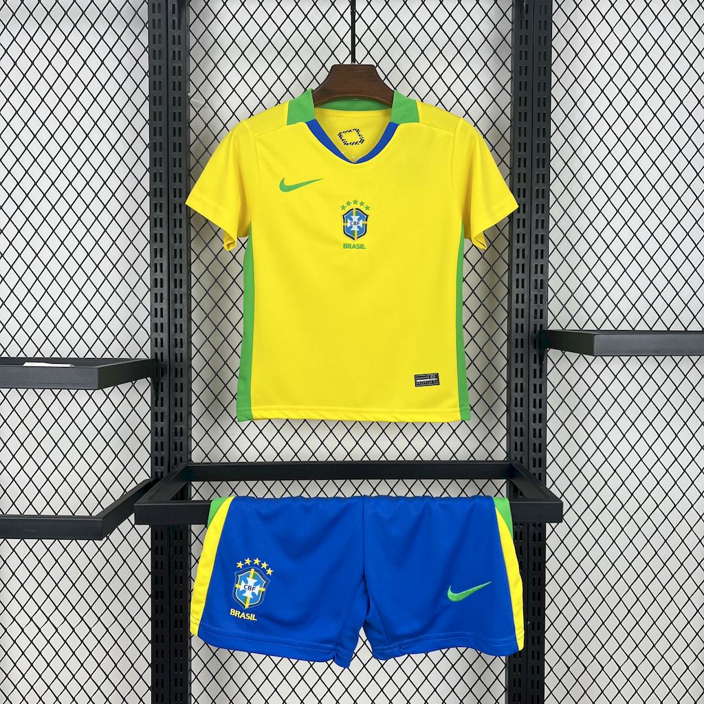 Kid's Brazil 2025/26 Home Kit