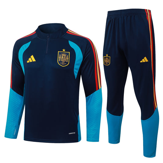 Spain Adults Football Training Tracksuit – Half-Zip