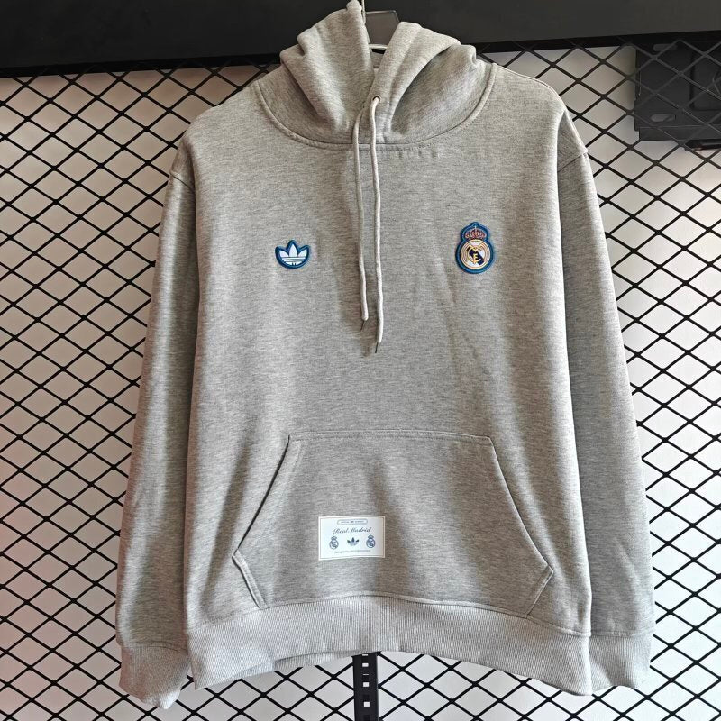 Real Madrid 2025/26 Grey Hoodie