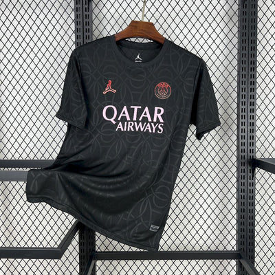 Men's Paris Saint-Germain 2025/26 Black Pré-Match Training Jersey