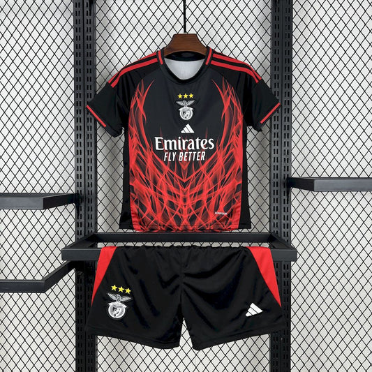 Kid's SL Benfica 2025/26 Black & Red Edition Kit