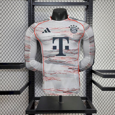 Men’s Bayern Munich  2025/26 Away Long Sleeve Jersey - Player Version