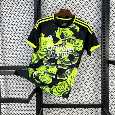 Men's Real Madrid 2025/26 Green Roses Edition Jersey