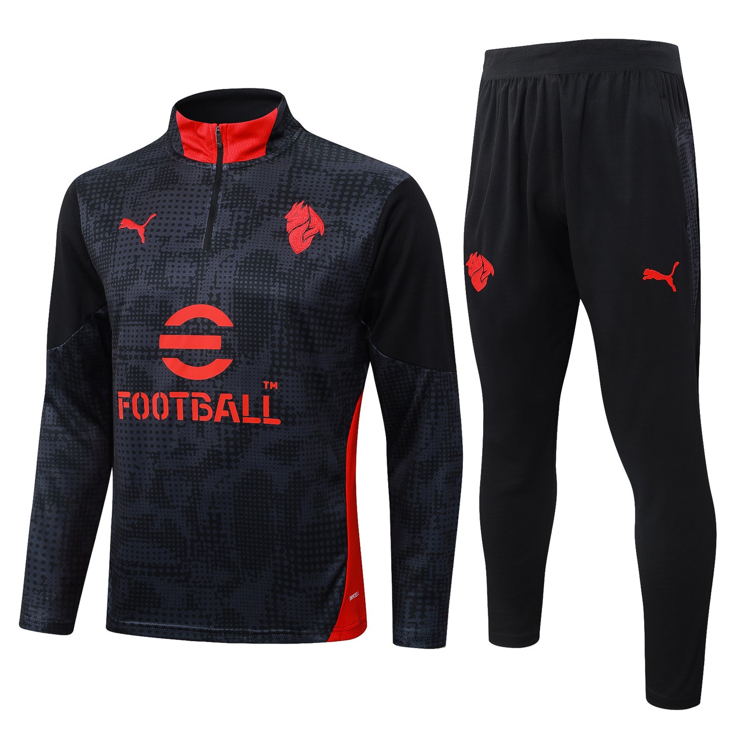 AC Milan 2025/26 Kid's Half-Zip Training Set