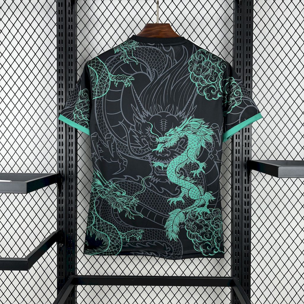 Men's Real Madrid 2025/26 Green & Black Dragon Edition Jersey