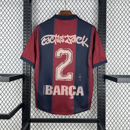 Men's FC Barcelona 2025/26 Retro Skeleton Jersey