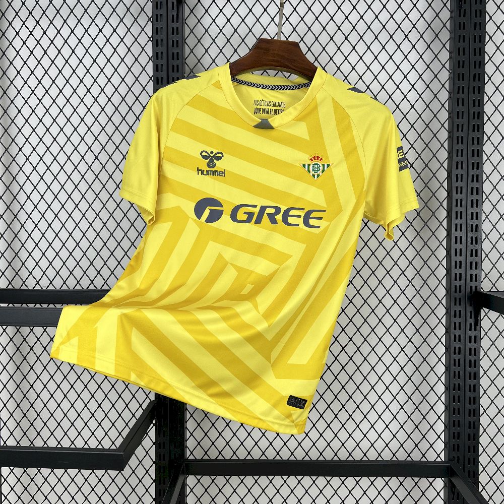 Men's Real Betis 2025/26 Yellow GK Jersey