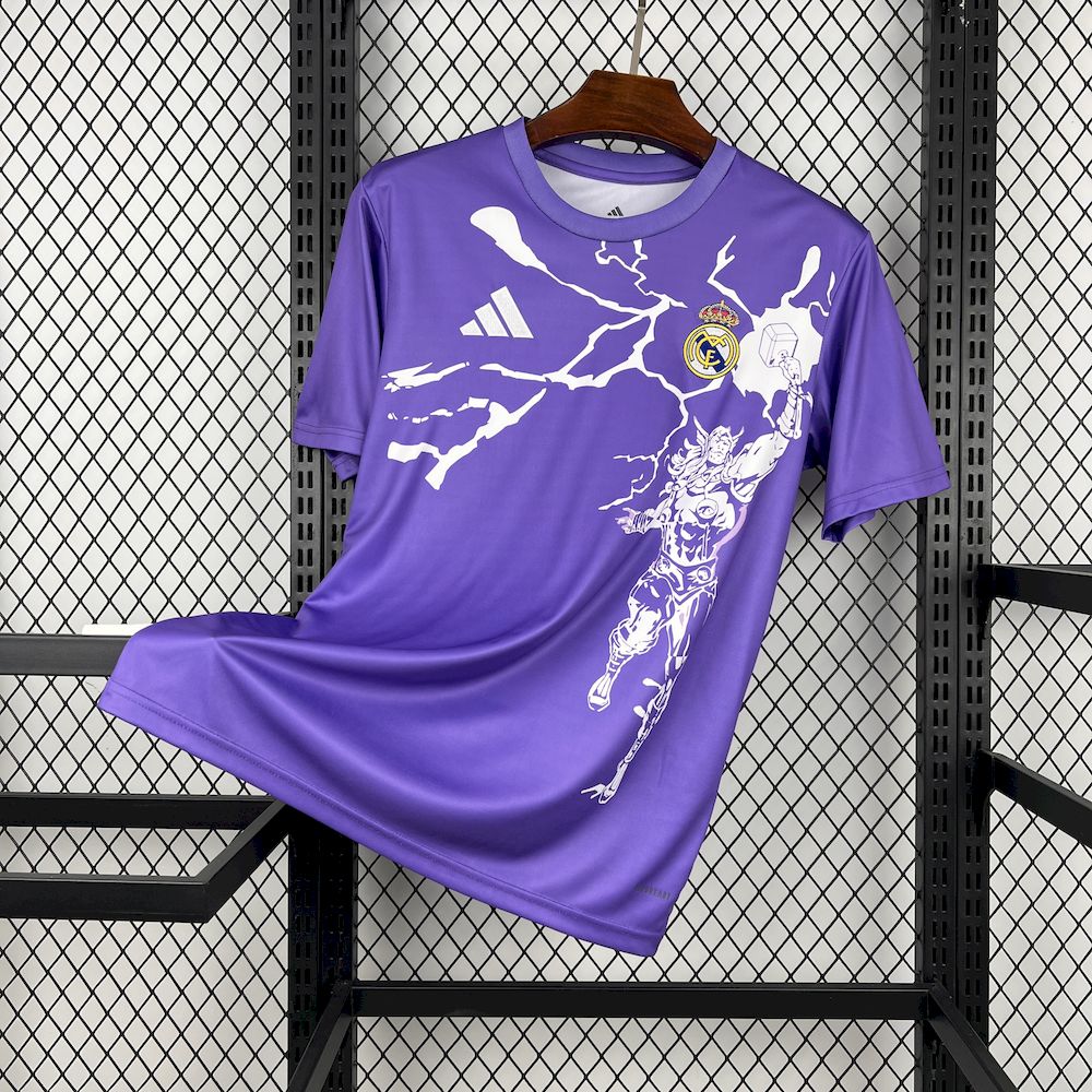 Men’s Real Madrid 2025/26 Purple Pré-Match Training Jersey