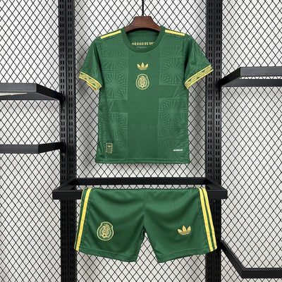 Kid's Mexico 2025/26 Green & Golden Edition Kit