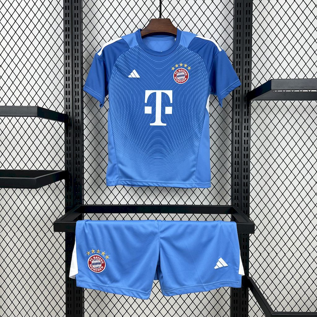 Kid's Bayern Munich 2025/26 Blue GK Kit
