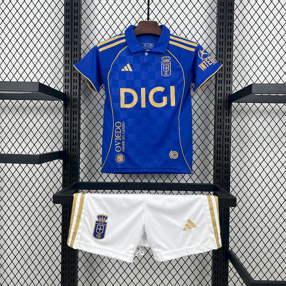 Kid's Real Oviedo 2025/26 Home Kit