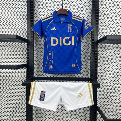 Kid's Real Oviedo 2025/26 Home Kit