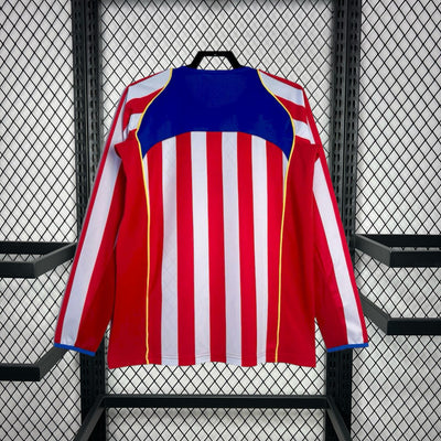 Retro's Atlético de Madrid 2004/05 Home Long Sleeve Jersey
