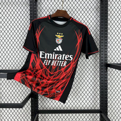 Men's SL Benfica 2025/26 Black Concept Edition Jersey