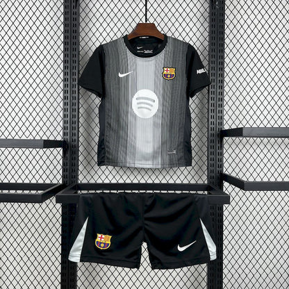Kid's FC Barcelona 2025/26 Black GK Kit