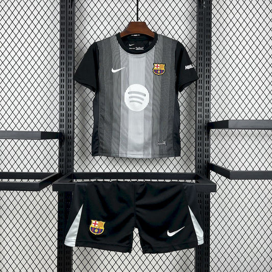 Kid's FC Barcelona 2025/26 Black GK Kit