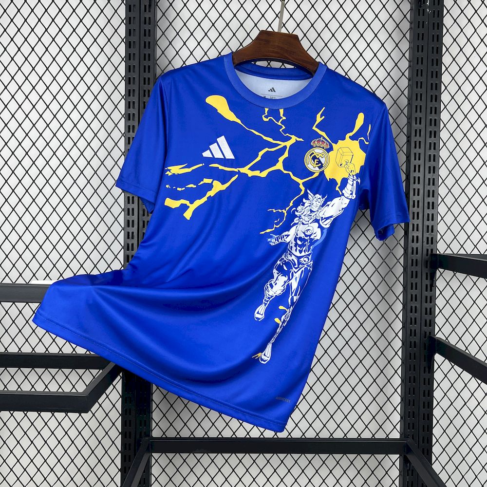 Men’s Real Madrid 2025/26 Blue Pré-Match Training Jersey