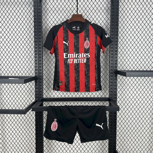 Kid's AC Milan 2025/26 Home Kit