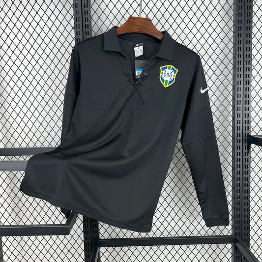 Retro's Brazil 2004 Black Edition Long Sleeve Jersey