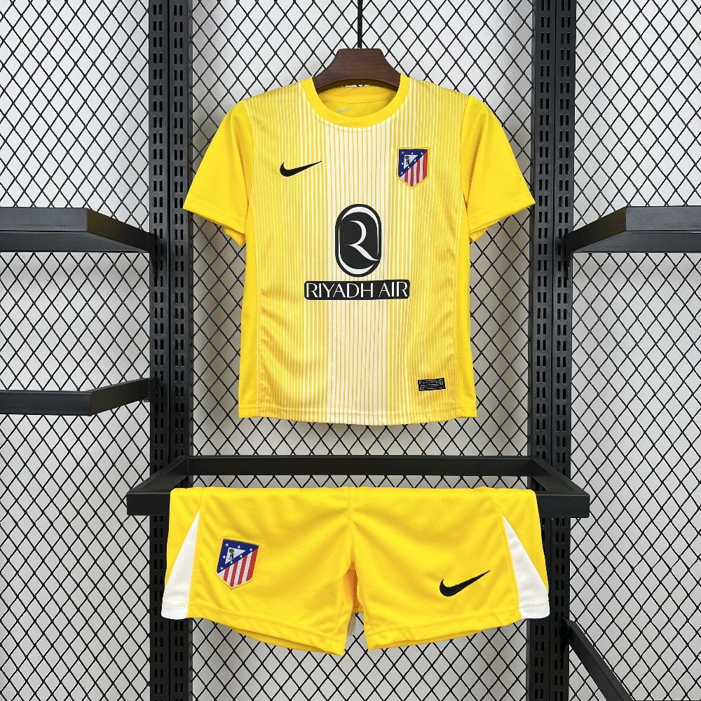 Kid's Atlético de Madrid 2025/26 Yellow GK Kit