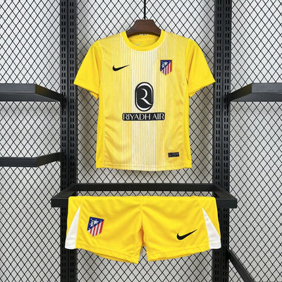 Kid's Atlético de Madrid 2025/26 Yellow GK Kit