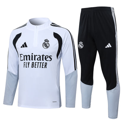 Real Madrid Kids Football Training Tracksuit – Half-Zip