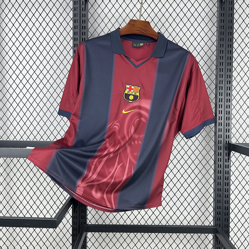 Men's FC Barcelona 2025/26 Retro Skeleton Jersey
