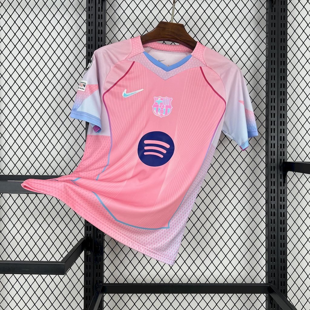 Men's FC Barcelona 2025/26 Pink Edition Jersey