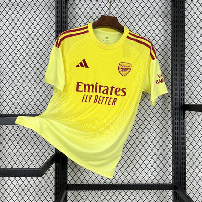 Men's Arsenal FC 2025/26 Yellow GK Jersey