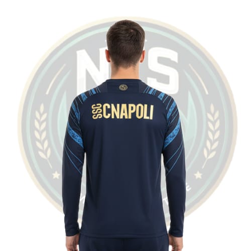 Men's SSC Napoli 2025/26 Pré-Match Training Long Sleeve Jersey
