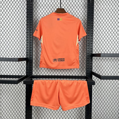 Kid's FC Barcelona 2025/26 Orange GK Kit