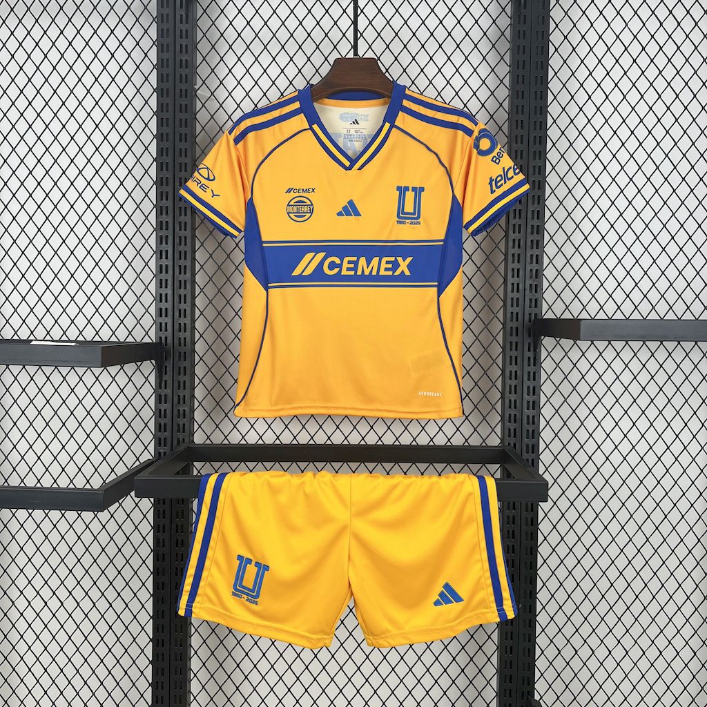 Kid's Tigres UANL 2025/26 Home Kit
