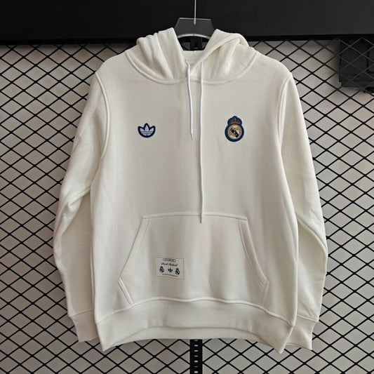 Real Madrid 2025/26 White Hoodie
