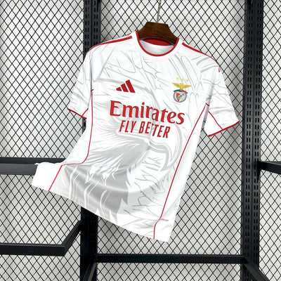 Men's SL Benfica 2025/26 White Concept Edition Jersey