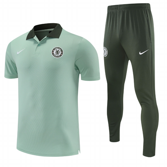 Chelsea FC 2026 Adult's Polo & Training Pants Set